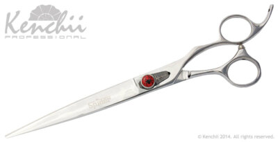 Kenchii Grooming Spider Shears Straight, Curved, 44T, Set & Free Finger Inserts
