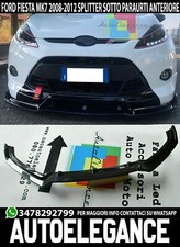 SPLITTER SPOILER SOTTO PARAURTI ANTERIORE FORD FIESTA MK7 08-12 ABS NERO RS