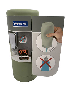 Wenko Easy Squeez-e Washing- Refillable Dish Liquid and Hand Soap Kitchen & Bath
