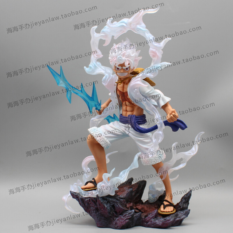 Anime One Piece LX Nica Luffy Gear 5 Lightning GK 28cm PVC Anime One Piece LX Nica Luffy Gear 5 Lightning GK 28cm PVC