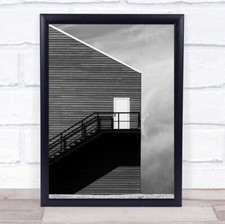 Architektur Treppe Ausgang Tür Flucht Komposition abstrakt Wandkunst Druck