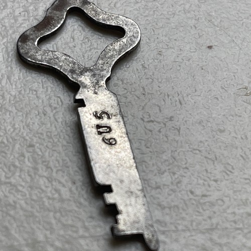 Vintage Steel Flat Skeleton Key Eagle Lock Co. Terryville Con - Picture 5 of 12