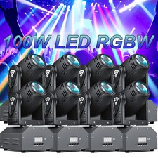 100W Mini Beam RGBW 4in1 Stage Lighting Moving Head Light DJ Disco Party DMX