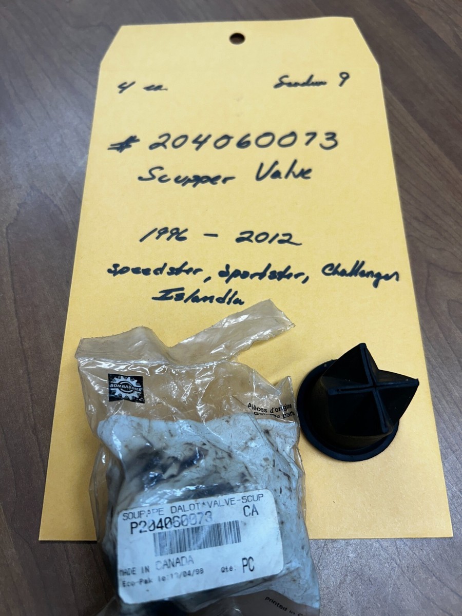 NOS OEM Bombardier Seadoo Scupper Valve 204060073 204060188 1996