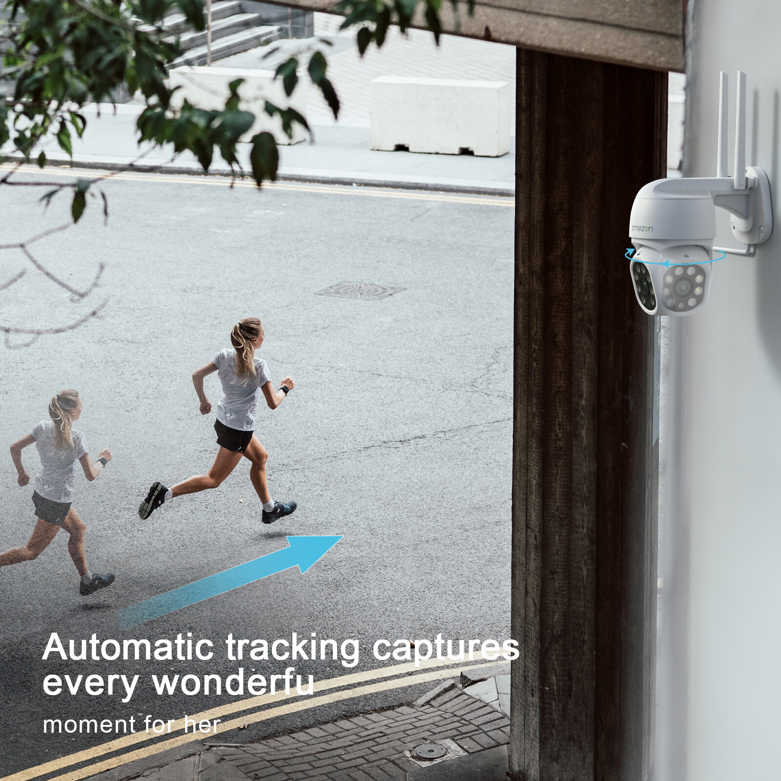 TMEZON 4MPWireless Solar Battery Powered Outdoor PTZ Security Camera System TMEZON 4MPWireless Solar Battery Powered Outdoor PTZ Security Camera System
