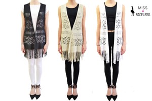 ladies knitted waistcoats ebay