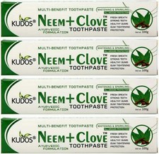 KUDOS AYURVEDA Neem Clove Toothpaste,100 g- Pack of 5 Free Shipping Worldwide