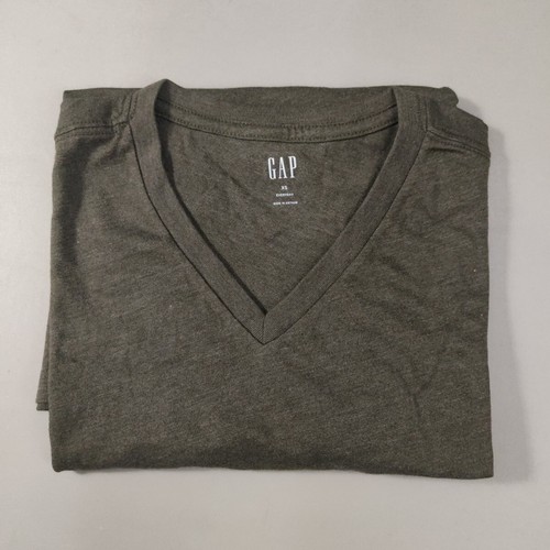 Gap Men's Everyday V-Neck T-Shirt Green Size XS - 第 10/10 張圖片