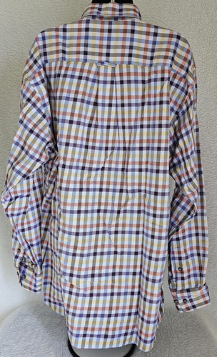 Robert Talbott Mens Shirt Size L Large Multicolor Plaid - Picture 24 of 24