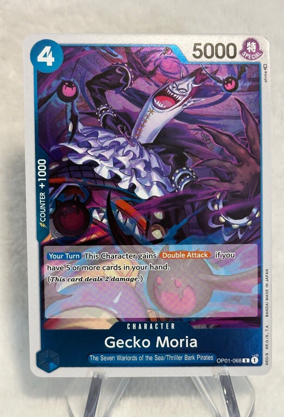 One Piece Card Game OP01-068 Gecko Moria English Rare Holo
