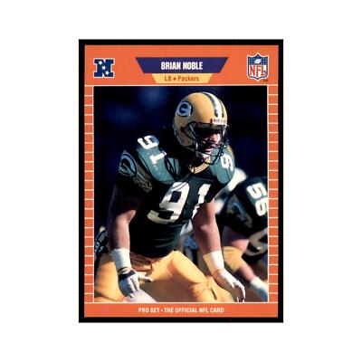 Brian Noble 1989 Pro Set #135 Football Cards Football Card NM