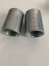 Lot Of 2 1" X 1" FNPT Pipe Coupling Galvanized Steel
