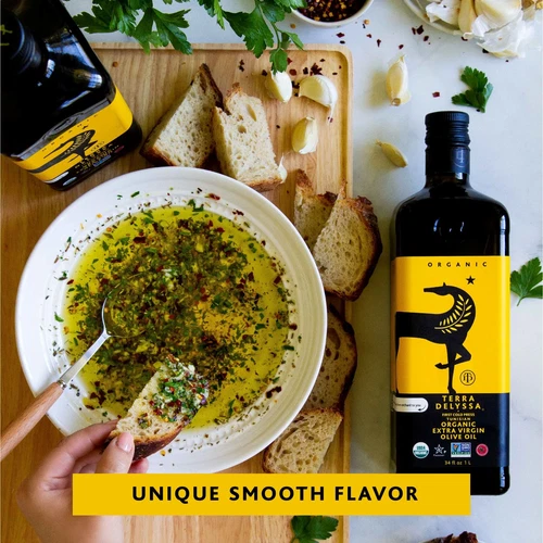 3 PACK Terra Delyssa Organic Extra Virgin Olive Oil, 34 fl. oz. Glass - Picture 4 of 8