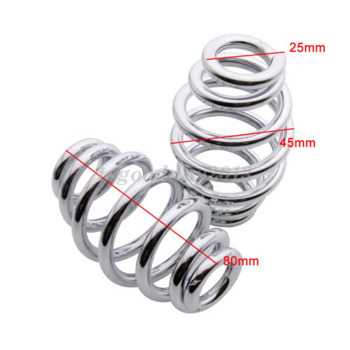 3" Motorcycle Spring Solo Seat + Swivel Bracket For Harley Chopper Bobber Custom - Picture 4 of 9