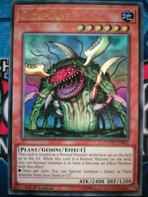 Gigaplant DUOV-EN062 Near Mint Ultra Rare 1st Edition YuGiOh | eBay