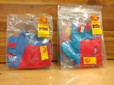 BNIB Vtg Georges Sorel Blue Red Cycling Ciclismo Velo Gloves Made in Italy