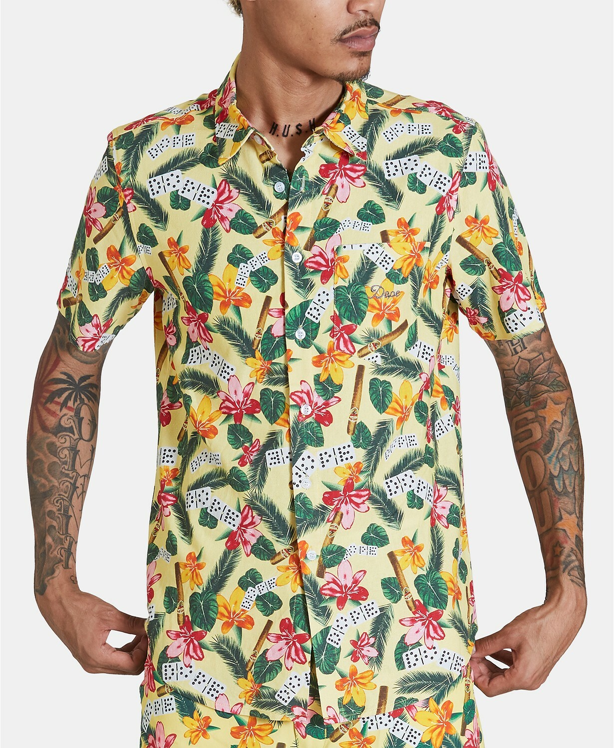 Модная мужская рубашка с цветочным принтом Havana средняя цена 60 долларов 4390₽