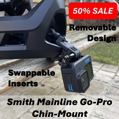 GoPro Chin Mount for Smith Mainline Helmet   Safe and Easy to install