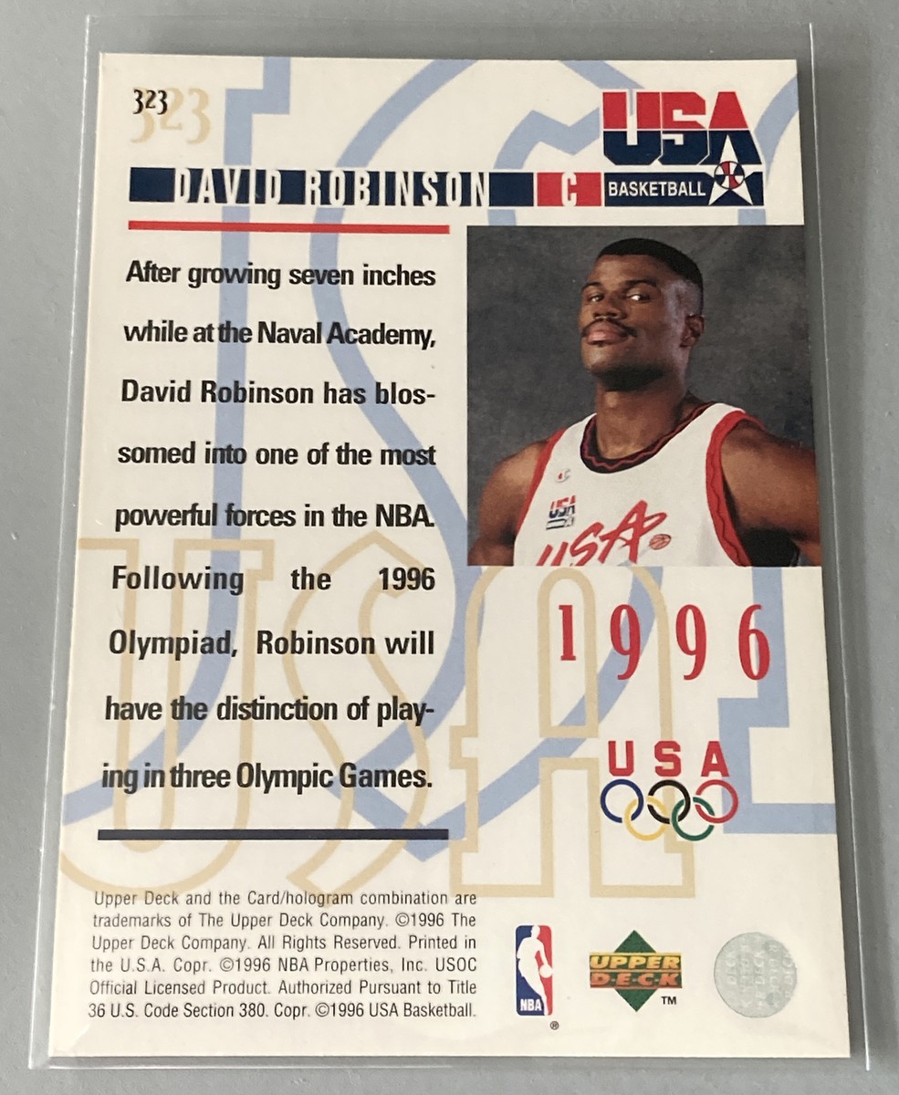 1996 Upper Deck Team USA Olympic Basketball David Robinson #323 | eBay
