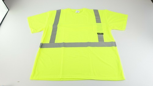 Radians ST11-2PGS-2X Industrial Safety Shirt Short Sleeve Hi Vis 2XL