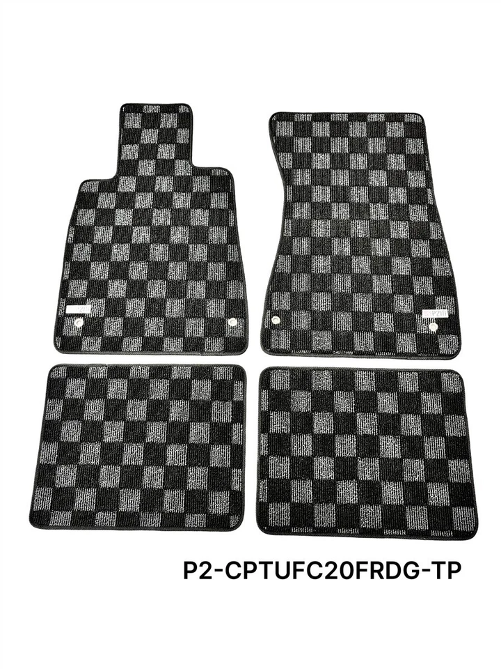 Alfombrillas alfombrillas delanteras traseras P2M para Lexus LS400 1995-2000 UFC20 Race a cuadros Foto 3 de 4