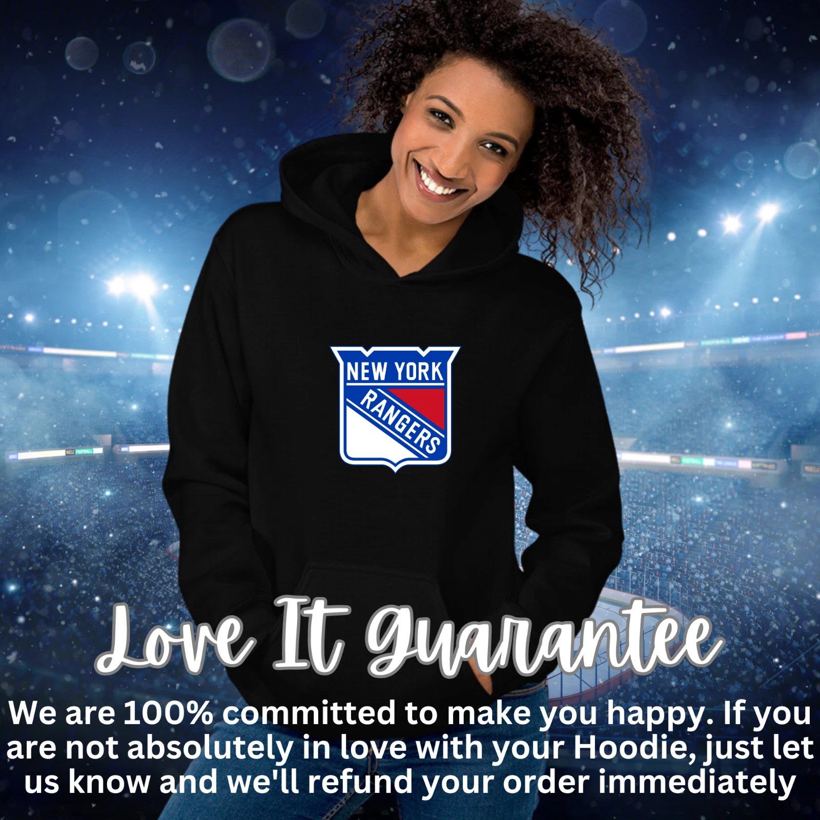 New York Rangers Pullover Hoodie, Hockey Fan Gear