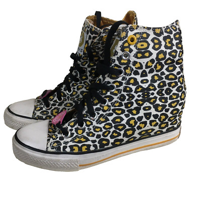 DADDYS MONEY SKETCHERS PLATEAU HIGH TOPS SNEAKER 5 38 Leoprint gelb