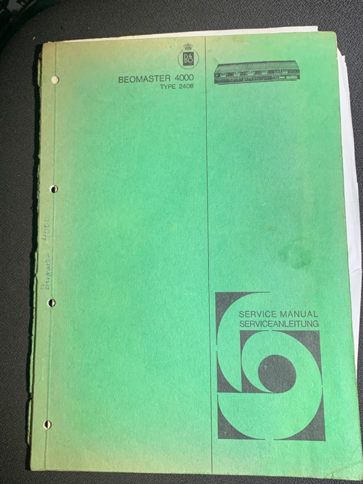 Bang & Olufsen Beomaster 4000 Type 2406 Service Manual