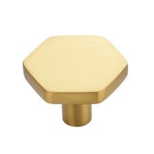 Home Expert Gold Cabinet Knobs 20 Pack Solid Kitchen Cabinet Knobs Hexagon 1....