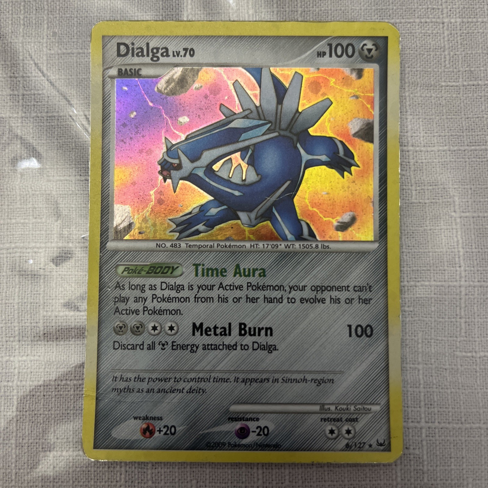 Dialga 6/127 Holo Rare Platinum Pokémon Card HP