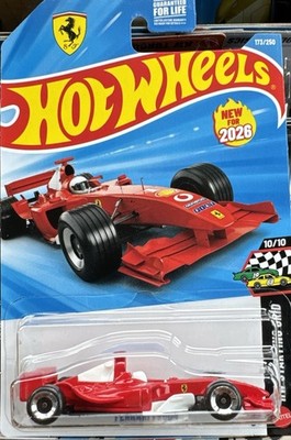 NEW Hot Wheels M Case Ferrari F2004 173/250 HW Starting Grid W/ Protector