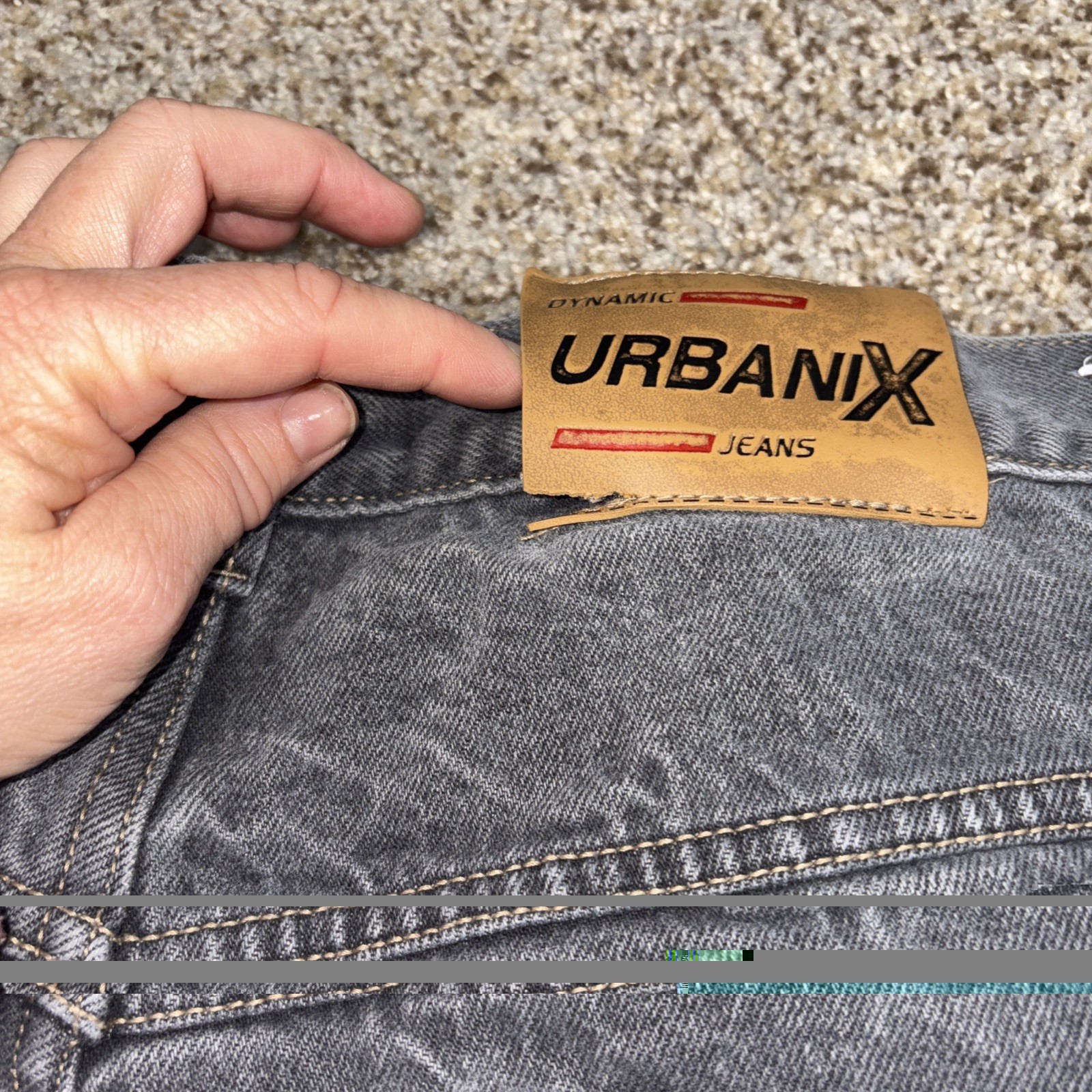Urbanix Dynamic Jeans Mens 46x32 Black Carpenter Denim Fits 41 X 30 - View 19