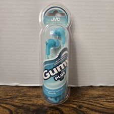 JVC Gumy Plus Wired Noise Isolation Stero Earphones Mint Green HA-FX7-G NOS