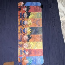 Custom Dragon Ball Z Light up Multicolor Mouse Pad with Goku Transformations