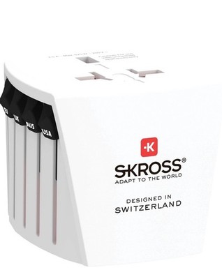Skross 1.500203-1 Travel Adapter EU to USA Earthed Bulk Pack  Brand new