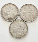 Lot of 3 Morgan Dollar Dollars 1897 O 1921 1900 Clean Lot Circulated Morgan Lot