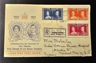 New Zealand 1937 KGVI CORONATION SET FDC REGISTERED #811 PM NEUTRAL BAY CACHET