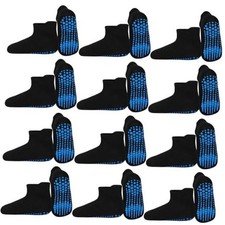 Kids Grip Socks, Non Slip Toddler Socks Anti-Slip Kid Socks for 3-5T black