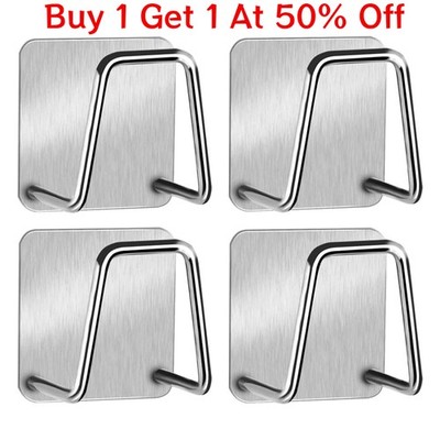 4X Kitchen Sponge Holder Stainless Steel Punch Free Sink Drain Kitchen Rack NEW