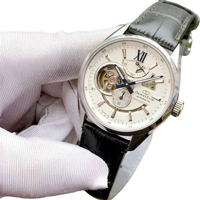 Orient Star Automatic Sapphire White Dial Men's Watch Power Reserve RK-AV0007S