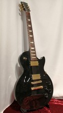 Gibson Les Paul Studio 1996 Ebony Gold Hardware 4,52 kg mit Hartschalenkoffer...