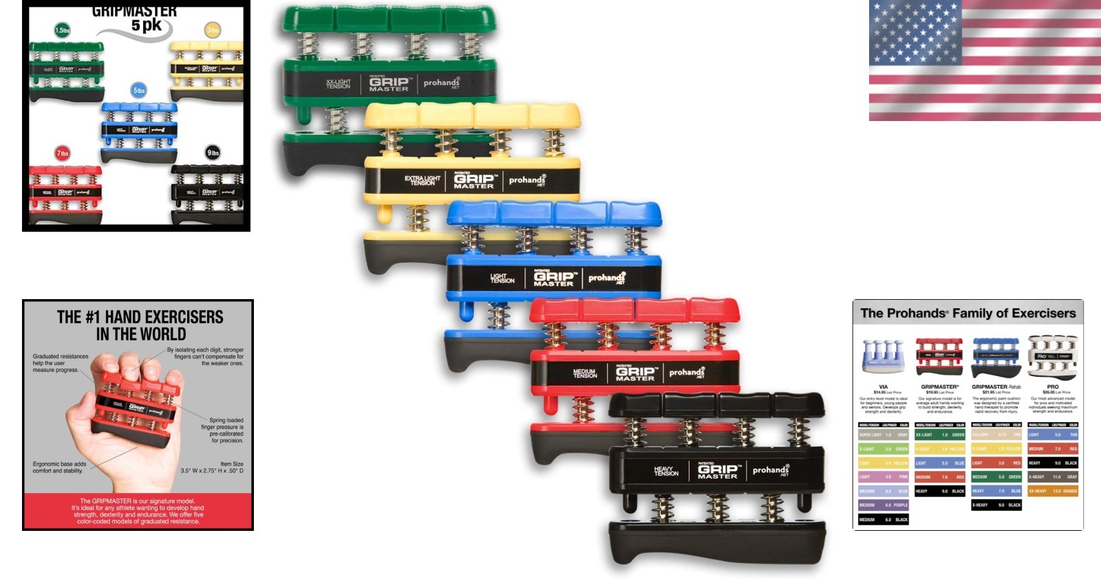 Finger Strength Trainer - Gripmaster Hand Exerciser