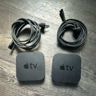 Apple TV 4th Generation Digital HD Media Streamer (Lot of 2) w/ Power Cables 