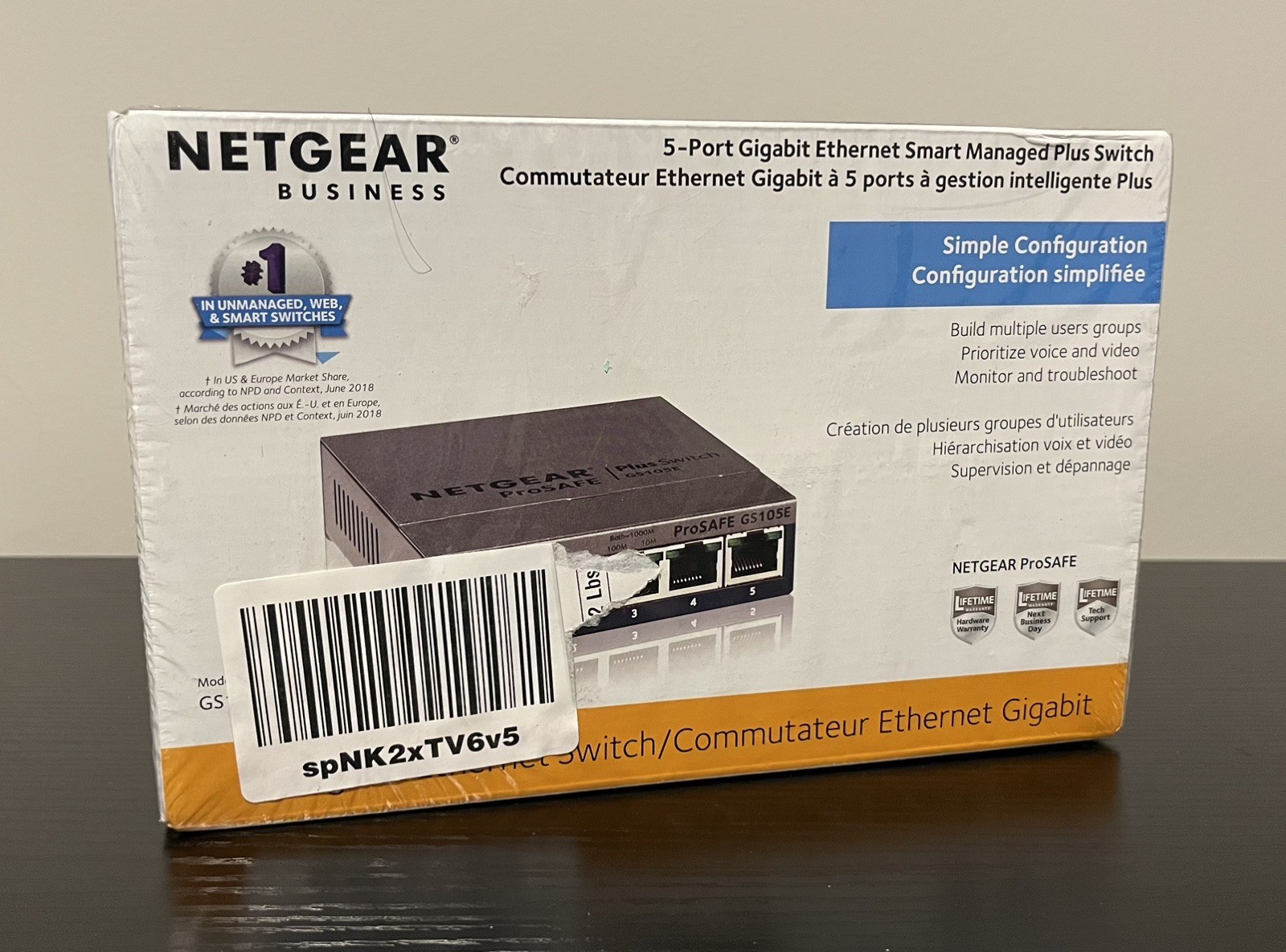 NETGEAR ProSAFE GS105E 5-Port Gigabit Ethernet Plus Switch Managed Plus Network