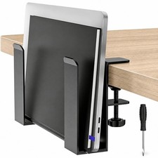 Desk Side Laptop Mount,Metal Hanging Adjustable Side Laptop Mount,No Drilling...