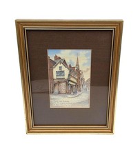 Vintage Hand Woven Silk Picture Coventry Bayley Lane Limited Edition 153/1000