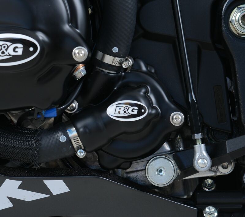 Cache moteur R&G GSX-R 1000 pour éviter les fuites de pompe à eau
