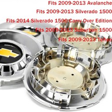 4pcs For 2009-2014 Tahoe Avalanche Silverado Chrome Wheel Center Caps 19431543 4pcs For 2009-2014 Tahoe Avalanche Silverado Chrome Wheel Center Caps 19431543