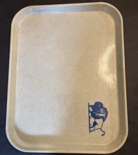 2 Vtg  Cambro Camtray Fiberglass Tray Buffalo Logo Cafeteria Restaurant 14x18