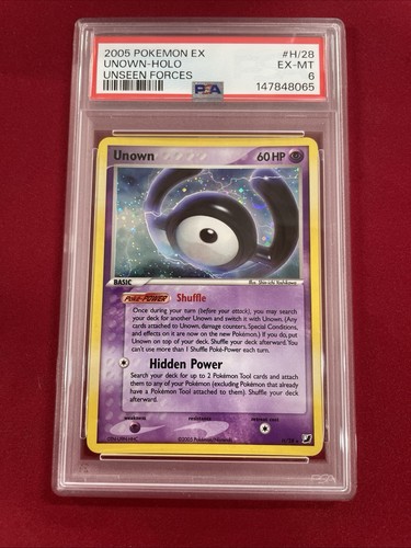 Unown graded PSA 6 for sale on eBay